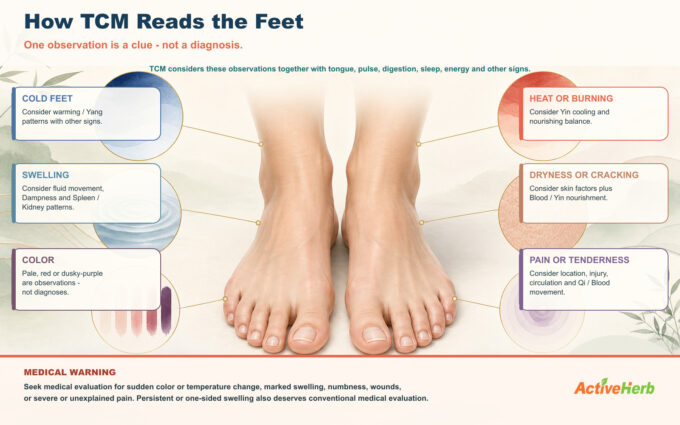 How TCM Reads the Feet