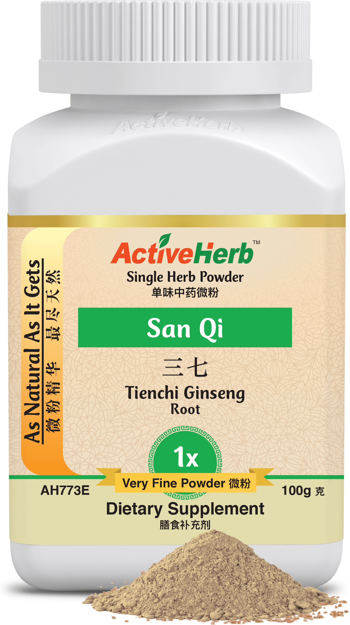 San Qi (Tienchi Ginseng Root, 三七) extract granules ActiveHerb